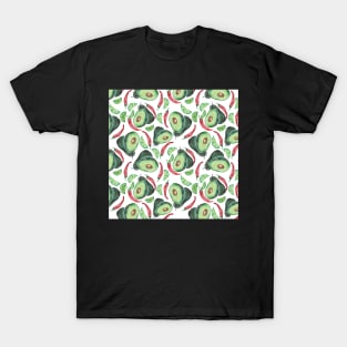 avocado, chilli, lime T-Shirt